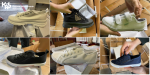 Kolaż zdjęć różnych butów (białych, czarnych, beżowych). W lewym górnym rogu logo Krajowej Administracji Skarbowej.