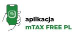 Nowa aplikacja mobilna dla zarządzania dokumentami TAX FREE dla podróżnych. Napis w zielonym kolorze.