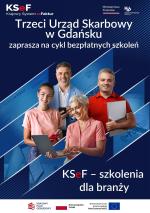 Baner informujący o szkoleniach branżowych z KSeF.
